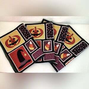 Halloween Textile Napkins Set of 4 Size Approx 13”x19” Woven
